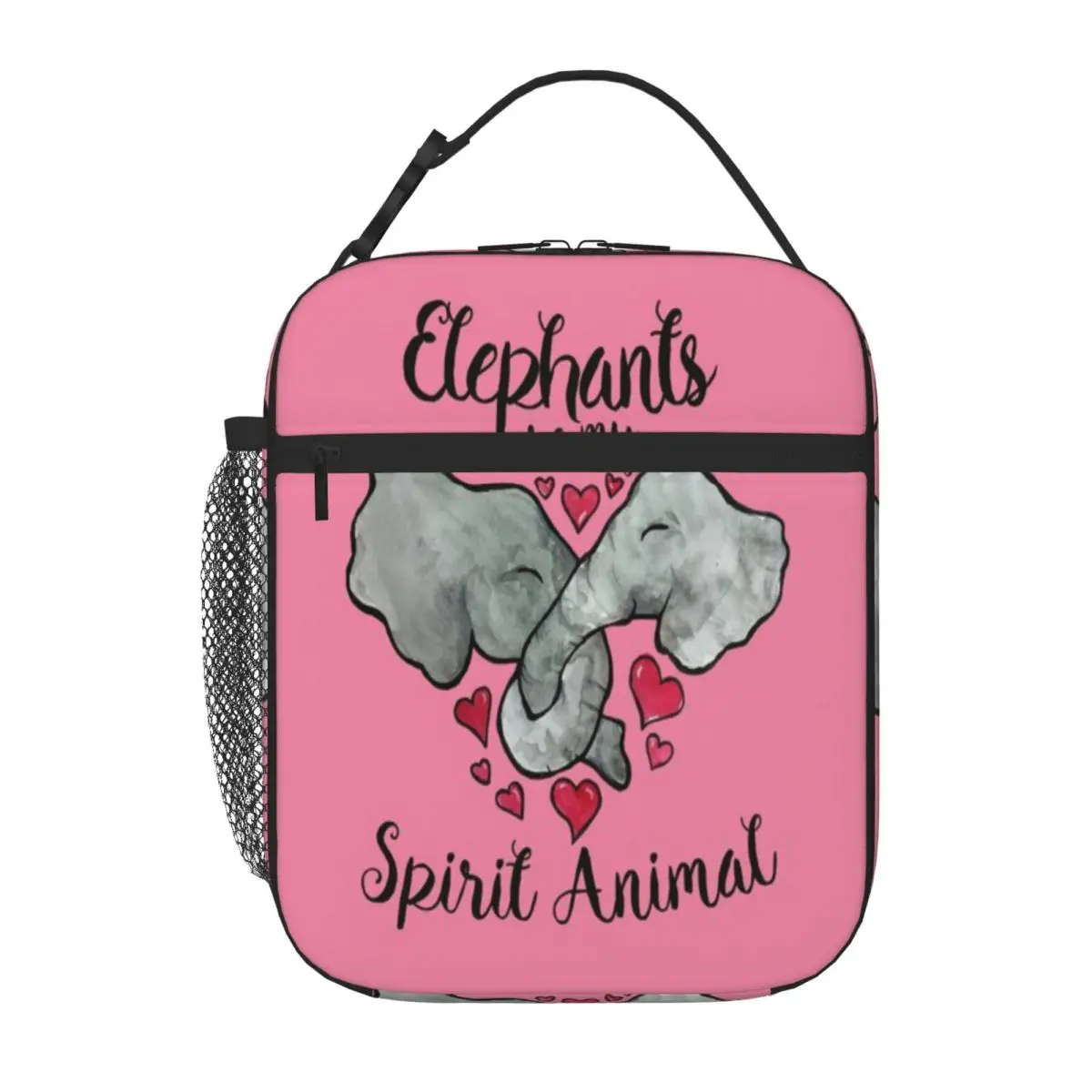 Bestselling Elephants Are My Spirit Animal Plant Print Compact Lunch Bag Countryside Trip Foldable Lunch Bag