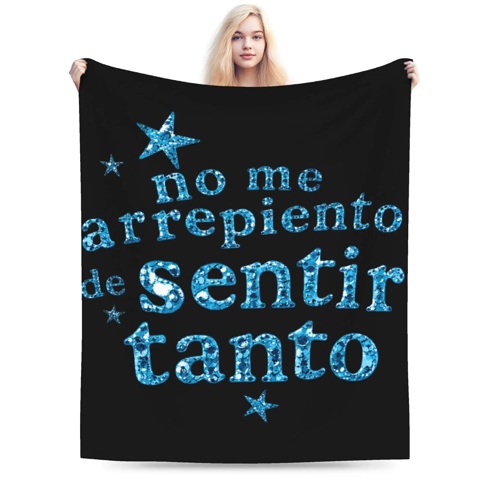 No Me Arrepiento De Sentir Tanto Karols G NMADST  Blanket Ultra-Soft Fleece Comfort Gifts  Throw Blanket Quilt