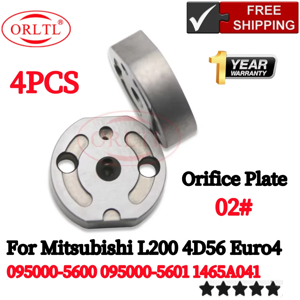 

4 шт. 1465A041 инжекторы Common Rail КЛАПАН ОРИФИСЬ 02 # 095000 -5600 095000 -5601 Дизельная плата КЛАПАНА для Mitsubishi L200 4D56 Euro4