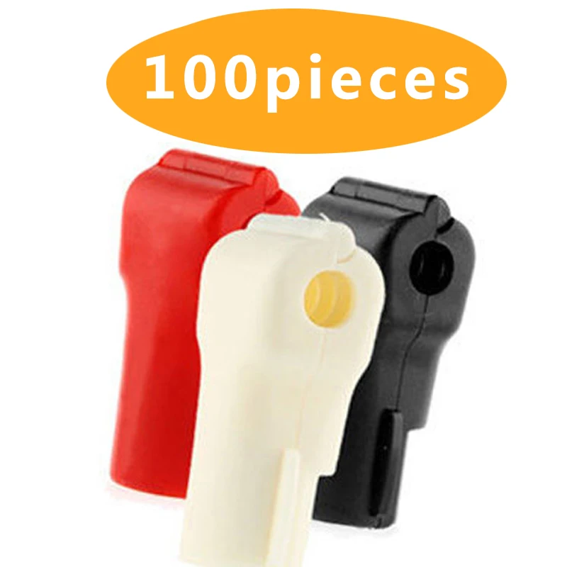 100pcs/Lot Anti-Theft EAS Stop Lock For Store Display Security Hook Stem&Peg Plastic 6mm Hole Diameter