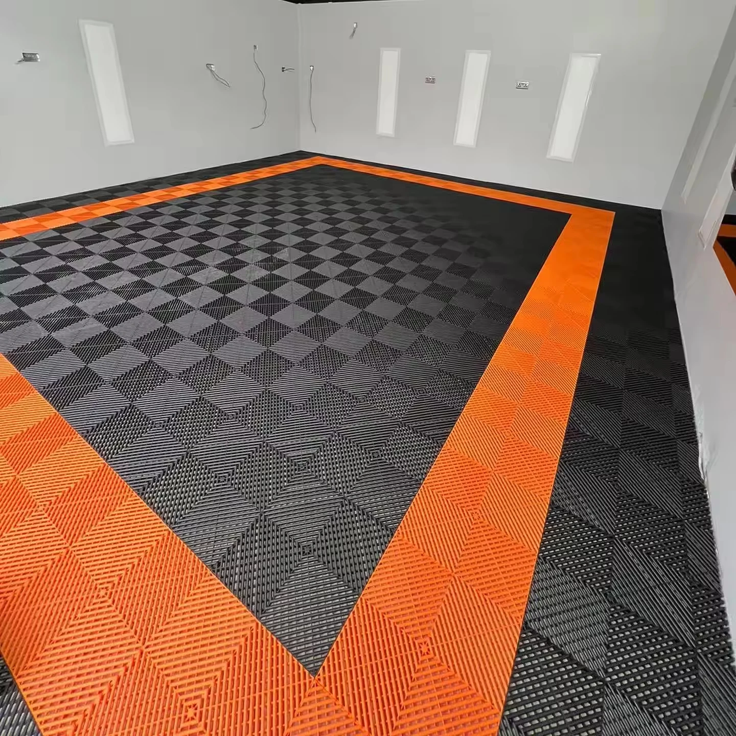 Interlocking Garage Floor Tiles Car Wash Room Floor Mat Multi Function Floor Slab for Garage Drop Shipping