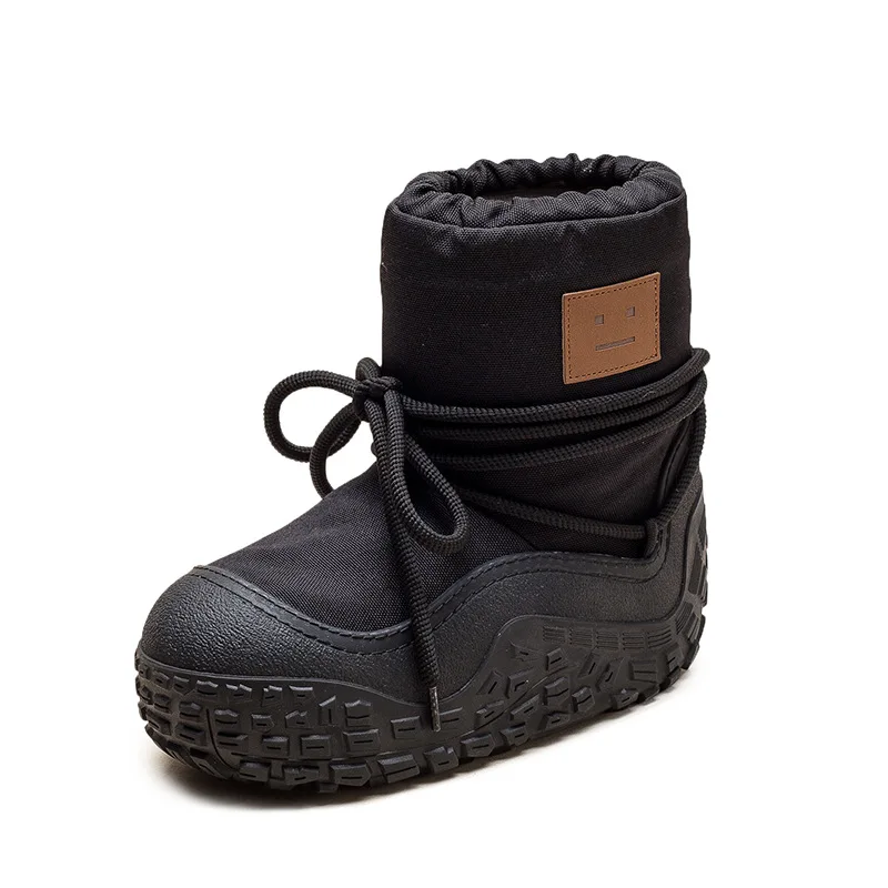 Snow Boots Women's 2026 Winter Super Fire Thickened Warm Shoes Sleeve Non-slip Boots Waterproof Cotton Boots