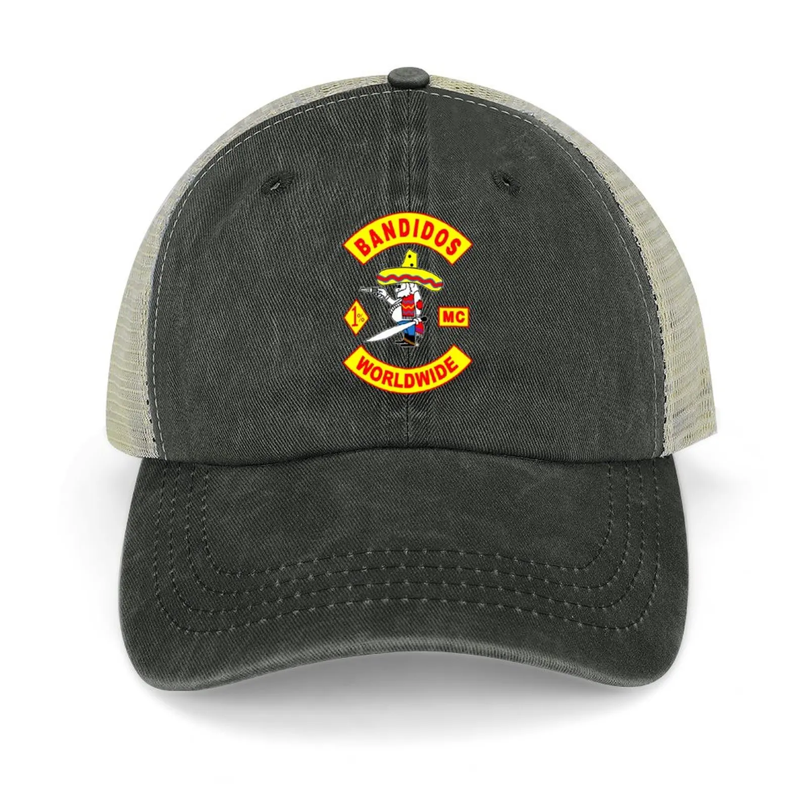 

Bandidos Worldwide MC logo Baseball Cap Golf Hat Uv Protection Solar Hat fun hats Rugby Male Women's