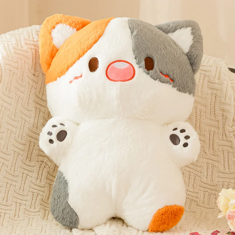 Ins Super Soft colorato gatto peluche simpatici animali di peluche Cartoon Kitten peluche abbraccio cuscino per bambini ragazze regali di natale decorazioni per la casa