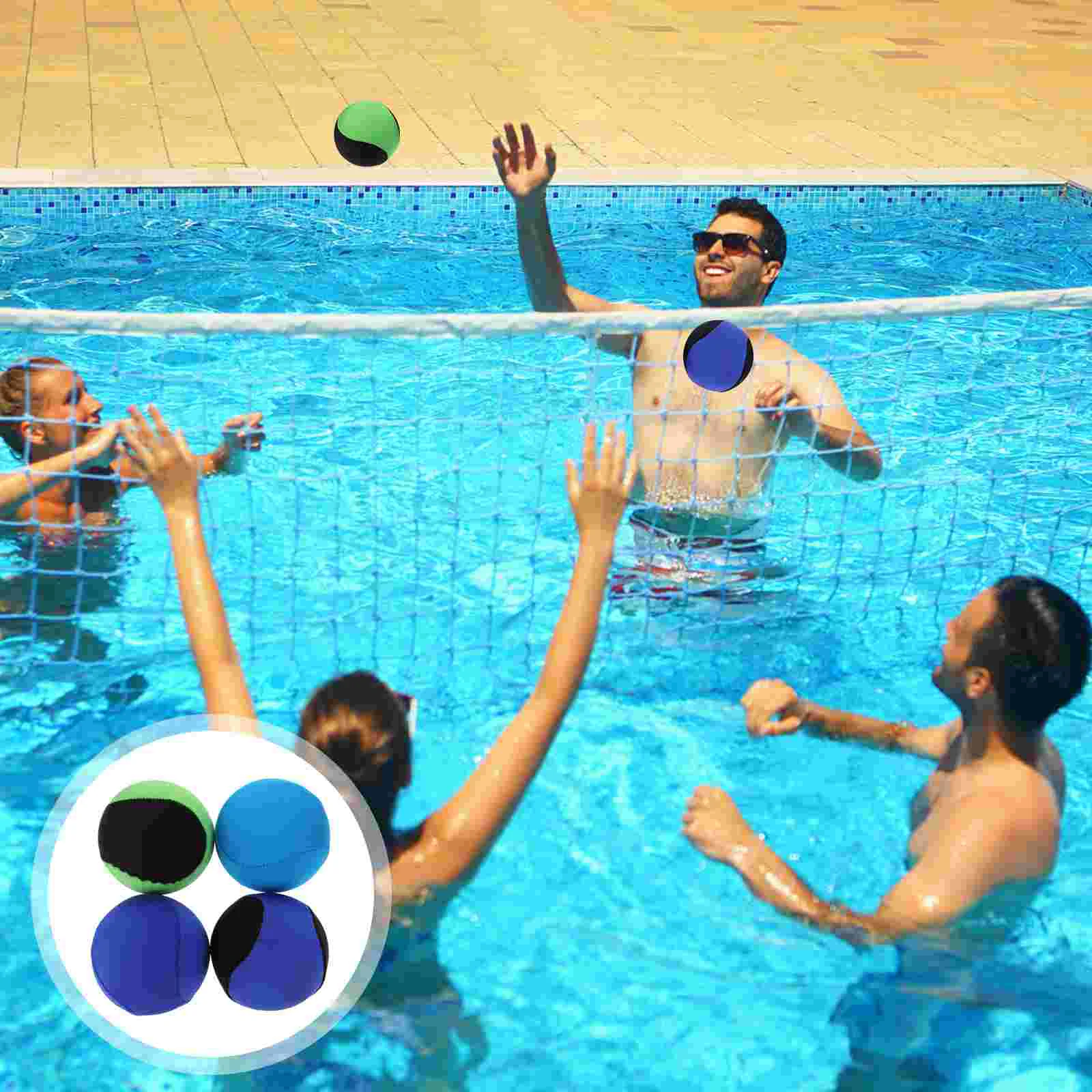 4 Pcs Water Float Sports Balls Balloons Toys Playing Aquatic Child Bouncy