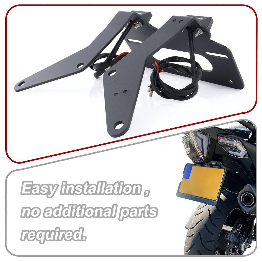 Rear Tail Tidy Fender Eliminator Kit Fit For Yamaha TMAX 530 T-MAX 2012 2013 2014 2015 2016 License Plate Holder Bracket