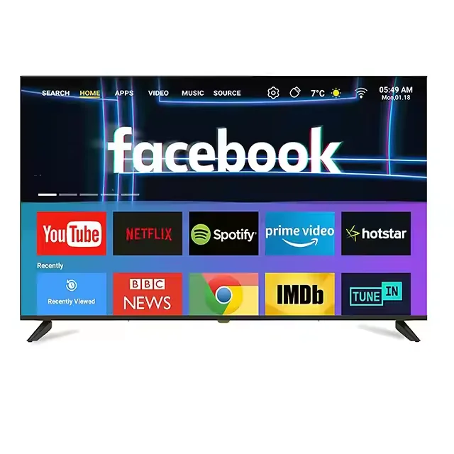 75-Zoll-LED-Android-WiFi-Smart-TV für den Innenbereich akzeptiert maßgeschneiderte 4K- und Bluetooth-Motherboards