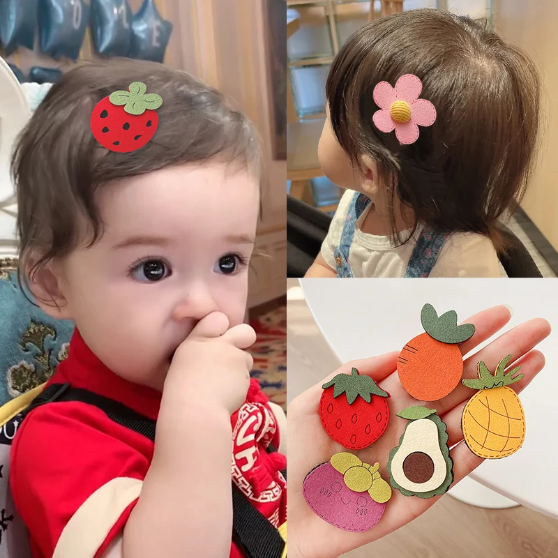 Baby Headwear Girls Hairpin Children Broken Hair Artifact Bangs Stickers Do Not Hurt Hair Cute Princess Hair Accessories