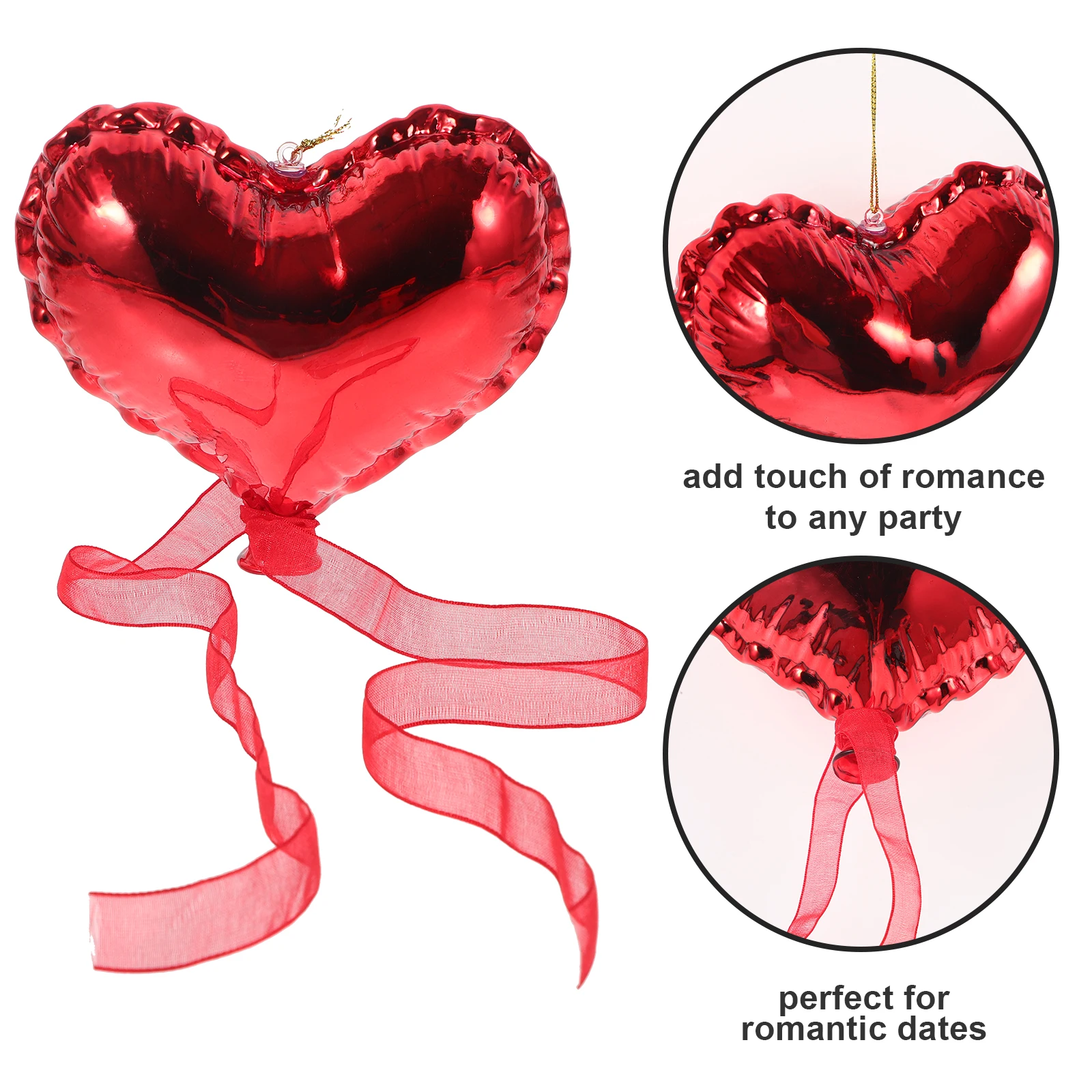 

Small Acrylic Heart Pendant Valentines Day Hanging Ornament Romantic Love Party Decoration Party Pendant Valentines Day Decor
