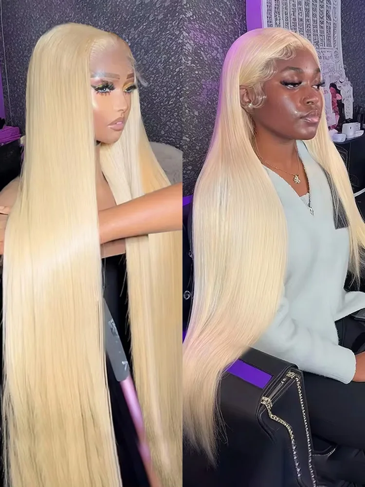 30 40 Inch 13x6 Straight Blonde 613 Hd Lace Frontal Wig 13x4 Transparent Human Hair Wigs Glueless 5x5 Lace Front Colored Wig