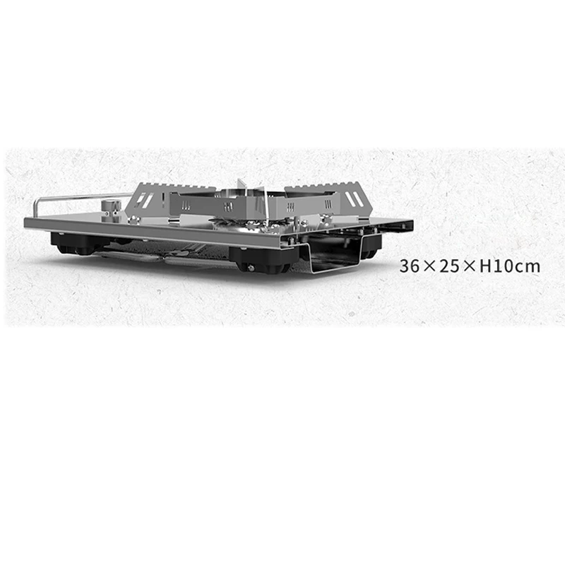Outdoor Camping Stove Portable Gas Tank Stove Collapsible Outdoor Cooking Stove Adjustable Firepower with Storage Box