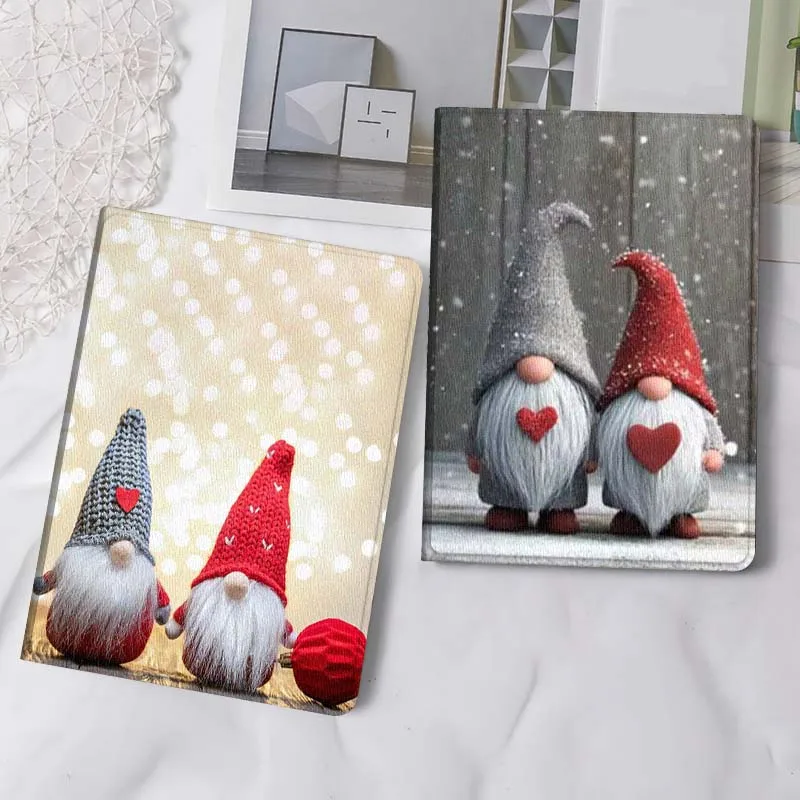 

Cute Cartoon Christmas For iPad Pro Air Mini 2 3 4 5 6 7 6th 7th 10th 11th 10.2 9.7 10.5 11 Foldable Tablet Case Gift