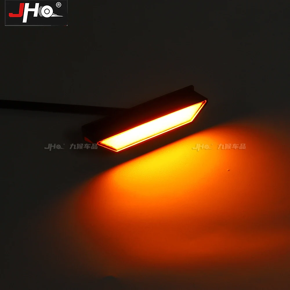 JHO 4Pcs Car Front Grill LED Light for Ford Ranger Raptor 2022-2025 P703 Next-Gen Amber Grille Marker Lamp Kit with Brackets