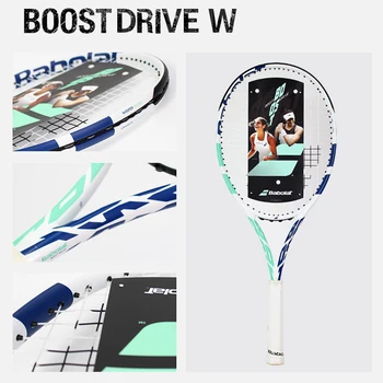 Babolat Blue Lightweight Tennis Racquet Carbon Adult Training Women Men Non-Slip Equipment Racket Professional Padel with Bag