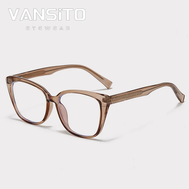

VANSITO Fashionable Retro Cat-Eye TR90+CAP Butterfly Frame Women's Glasses Frames Myopia Glasses