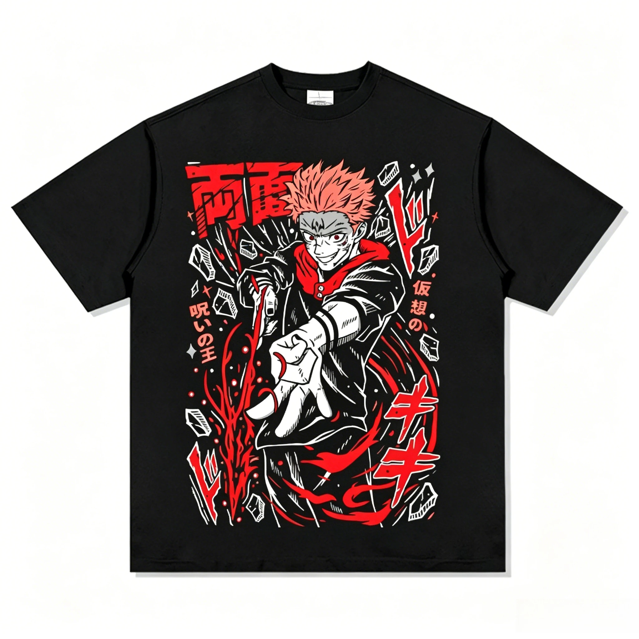 2026 Summer Jujutsu Kaisen Retro Cosplay T-shirt Men's Super Casual Cotton Printed Short-sleeved Unisex Children's Sports Shirt