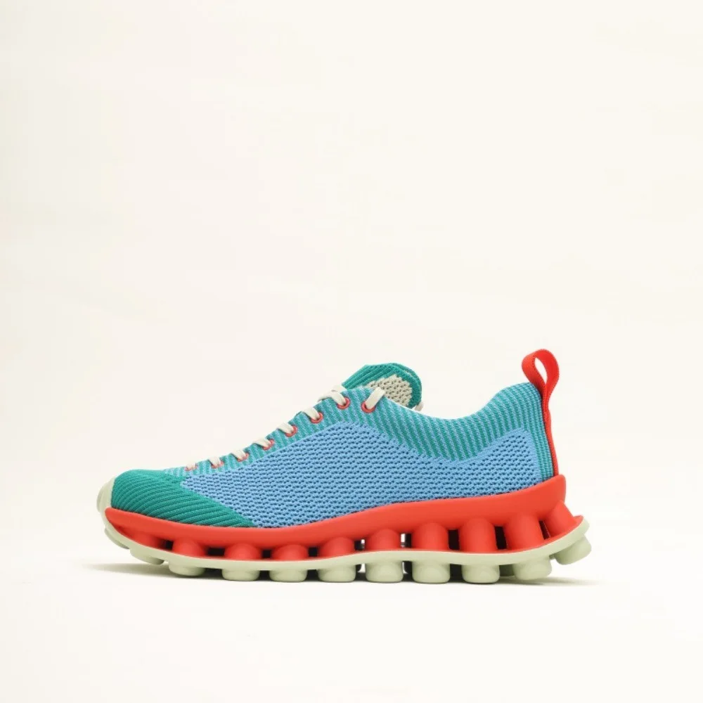 Spring Shoes for Women Chunky Sneakers Breathable Knit Casual Sport Shoes Girl Comfortable Walking Shoes view 6