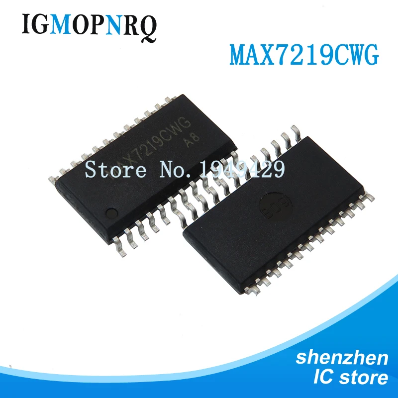 MAX7219CWG MAX7219EWG MAX7221CWG soop MAX7219 MAX7219 MAX7219 MAX7221 ، جديد IC ، 5