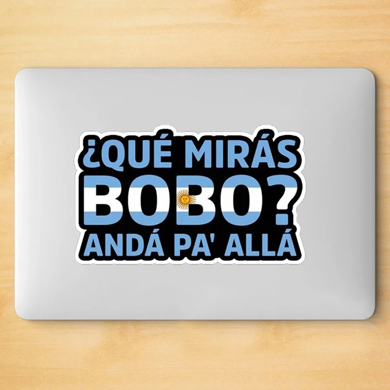 Spanish Latino Argentina Sticker Funny Soccer Fan Car Decal Suitable for Gift for Laptop Helmet Windshield Scratch Covering