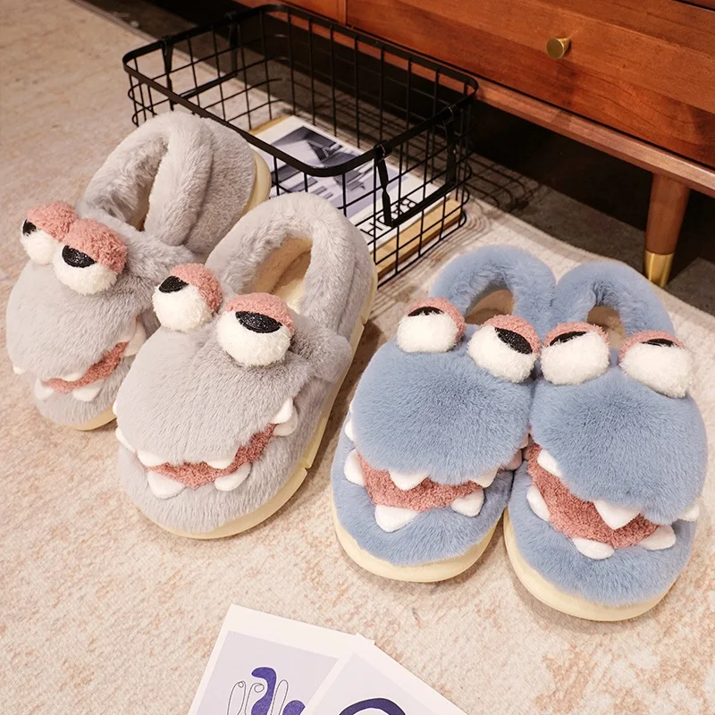 Cute bunny, Husky monster plush slippers are soft, comfortable, cute, and fun gifts. Warm home decor adds atmosphere