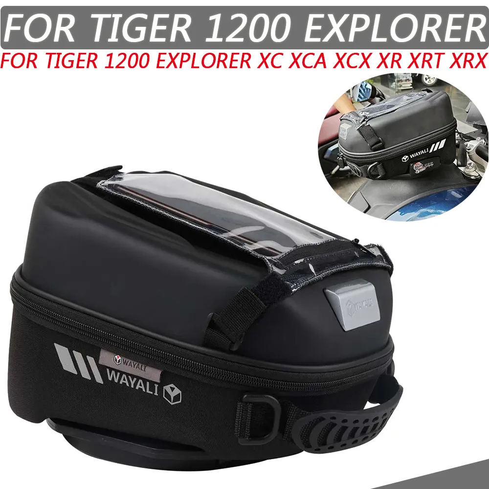 Bolsa de tanque para Triumph Tiger Explorer 1200 Explorer, bolsa de carreras con bloqueo de tanque, bolsa de almacenamiento para Tiger 1200 Desert Edition Alpine Edition