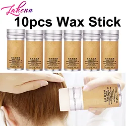 Stick di cera per capelli 10 pezzi di cera per lo Styling per parrucche lisce bastone Slick per lo Styling dei capelli bastone per pomata per capelli flyahways Edge crespo