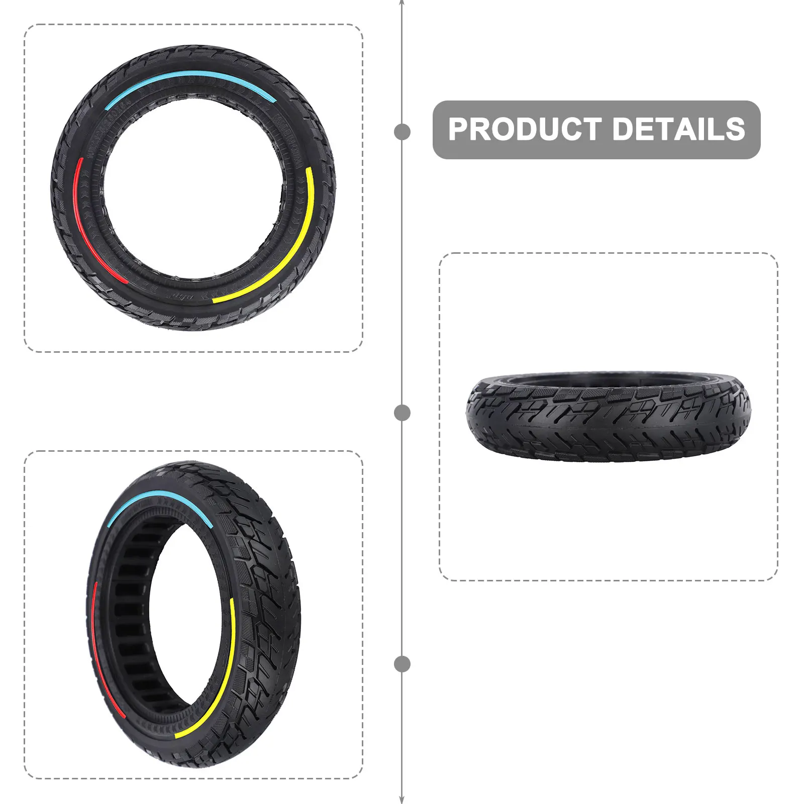 

For Outdoor Use 250*54 Electric Scooter Tyre Rubber Tyre Long-lasting High-performance Lightweight Non-deforming