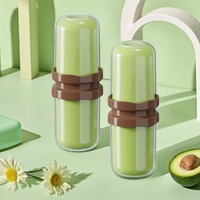 Dental Jar Set Portable Travel Mouthwash Cup Plastic High-capacity Toothbrush Cup Hygienic Toothpaste Holder Home