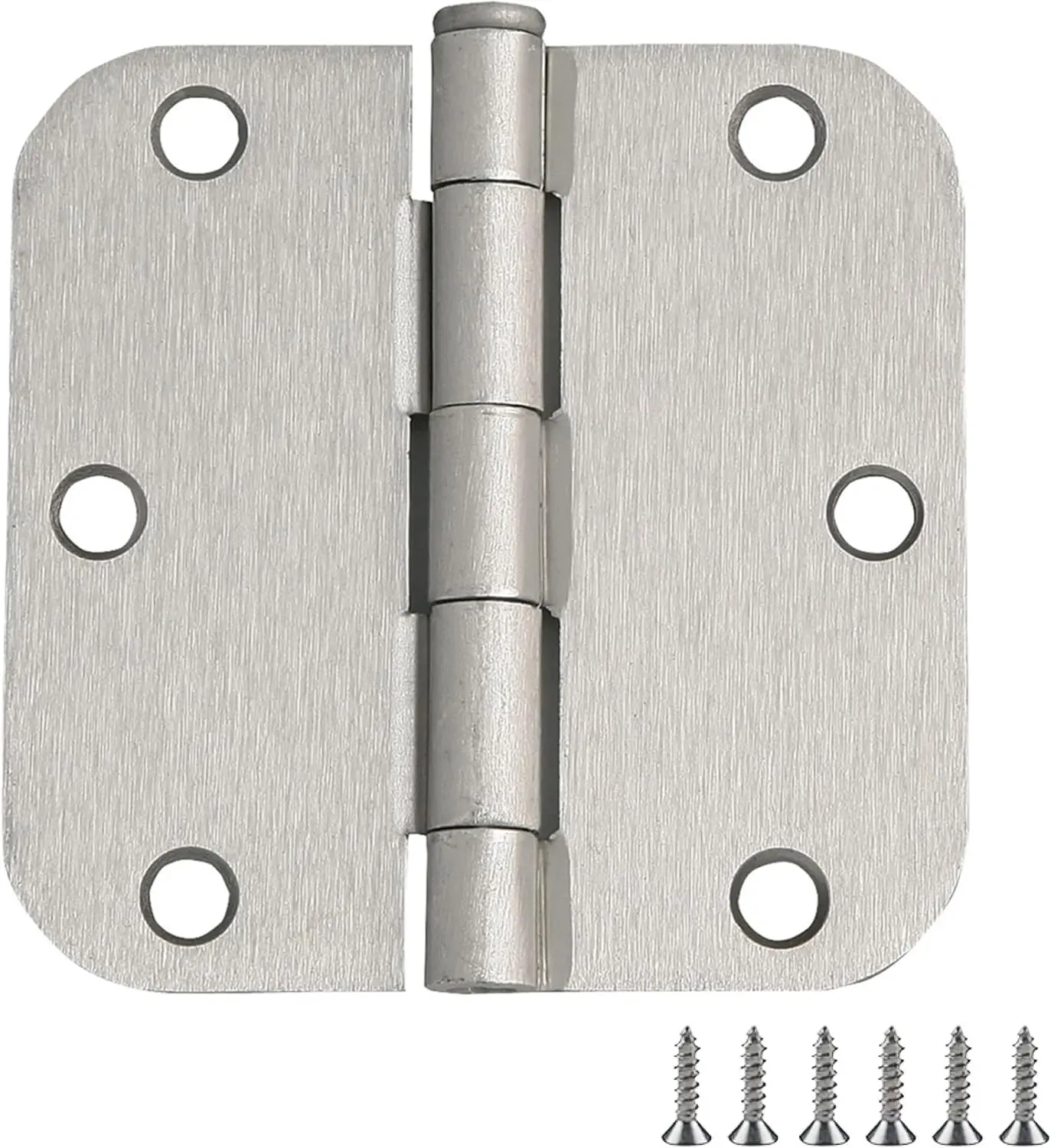 

Interior Door Frame Hinges, Pre-Lubricated, for Left or Right-Handed Doors, Steel Construction, Easy Install, Satin Nickel
