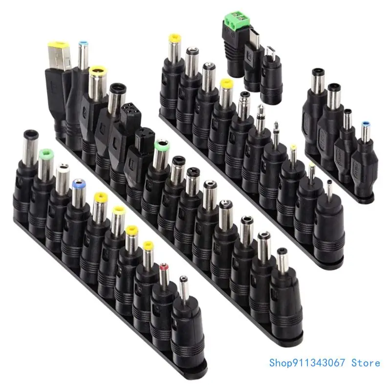 41pcs All in Laptop Charging Adapters Set DC5521 5525 Plugs Adapters for Travel and Replacement Parts Drop shipping