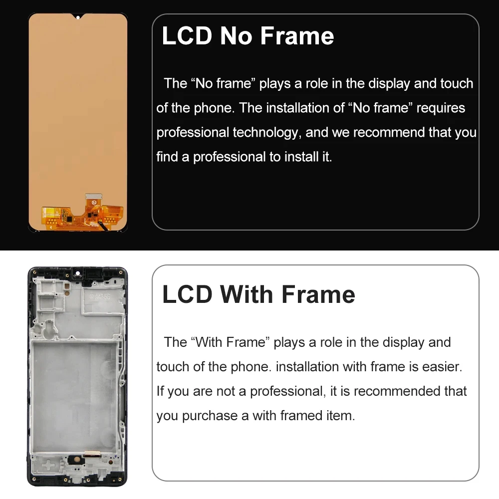 TFT A42 5G LCD Screen Assembly for Samsung Galaxy A42 5G A426B A426B/DS LCD Display Touch Screen Digitizer with Frame Parts