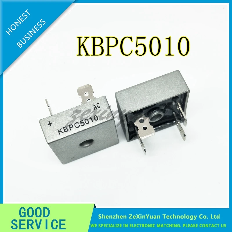 5PCS/LOT KBPC1010  KBPC1510 KBPC2510 KBPC3510 KBPC5010 10A 15A 25A 35A 50A 1000V Diode Bridge Rectifier