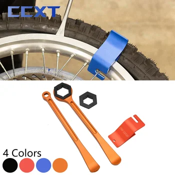 Universal CNC Bead Buddy Reifen Werkzeug Hebel Löffel Achse Schlüssel Reifen Ändern Für Husqvarna KTM Honda Suzuki Kawasaki Yamaha Motocross