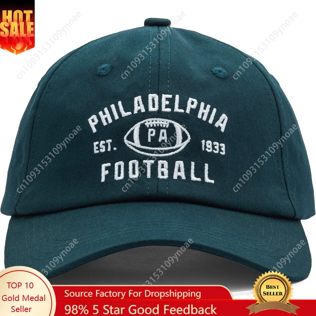 

Philadelphia Football 1933 Vintage Embroidered Baseball Cap Cotton Man Women Trucker Hat Outdoor Activies Dad Hats Adjustable