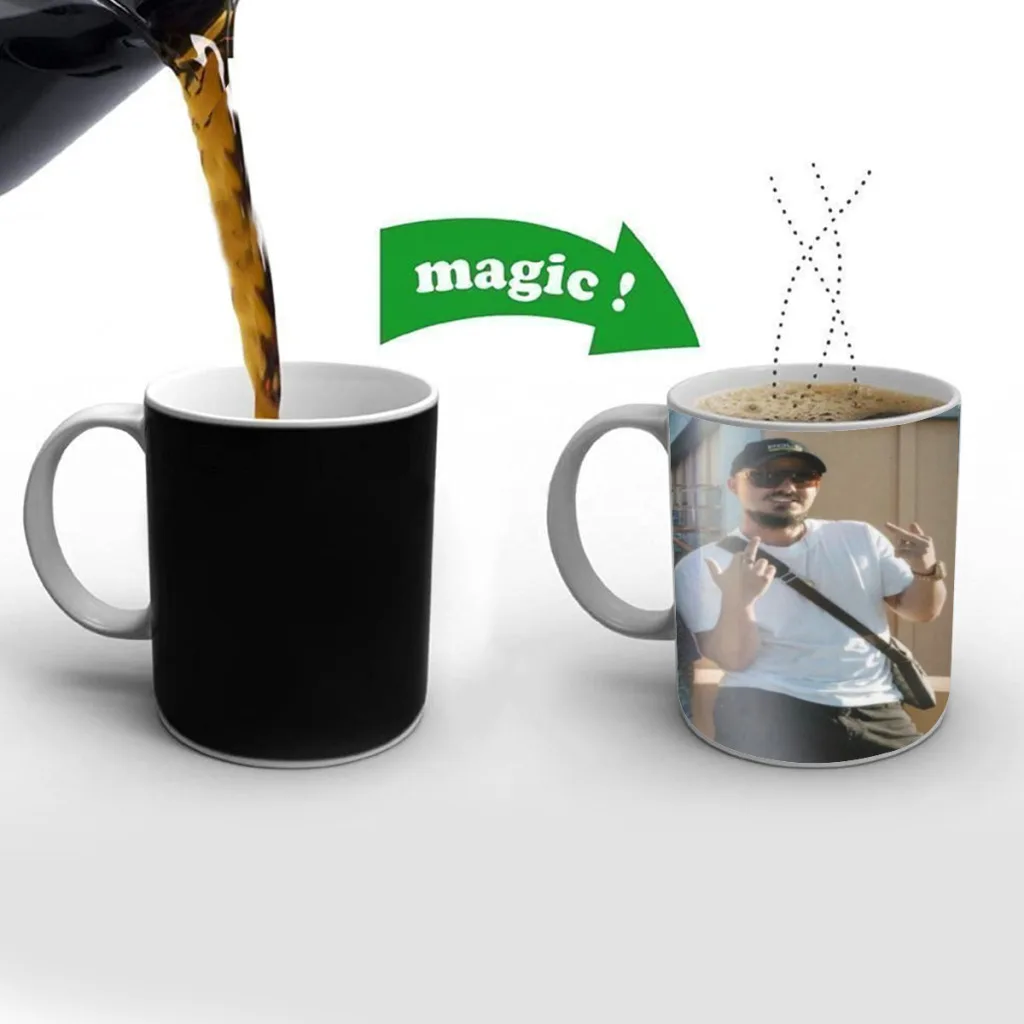 

Dellafuente F C Good Free shipping Mug Changing Color Ceramic Coffee Mugs Magic Tea Cup Best Gift