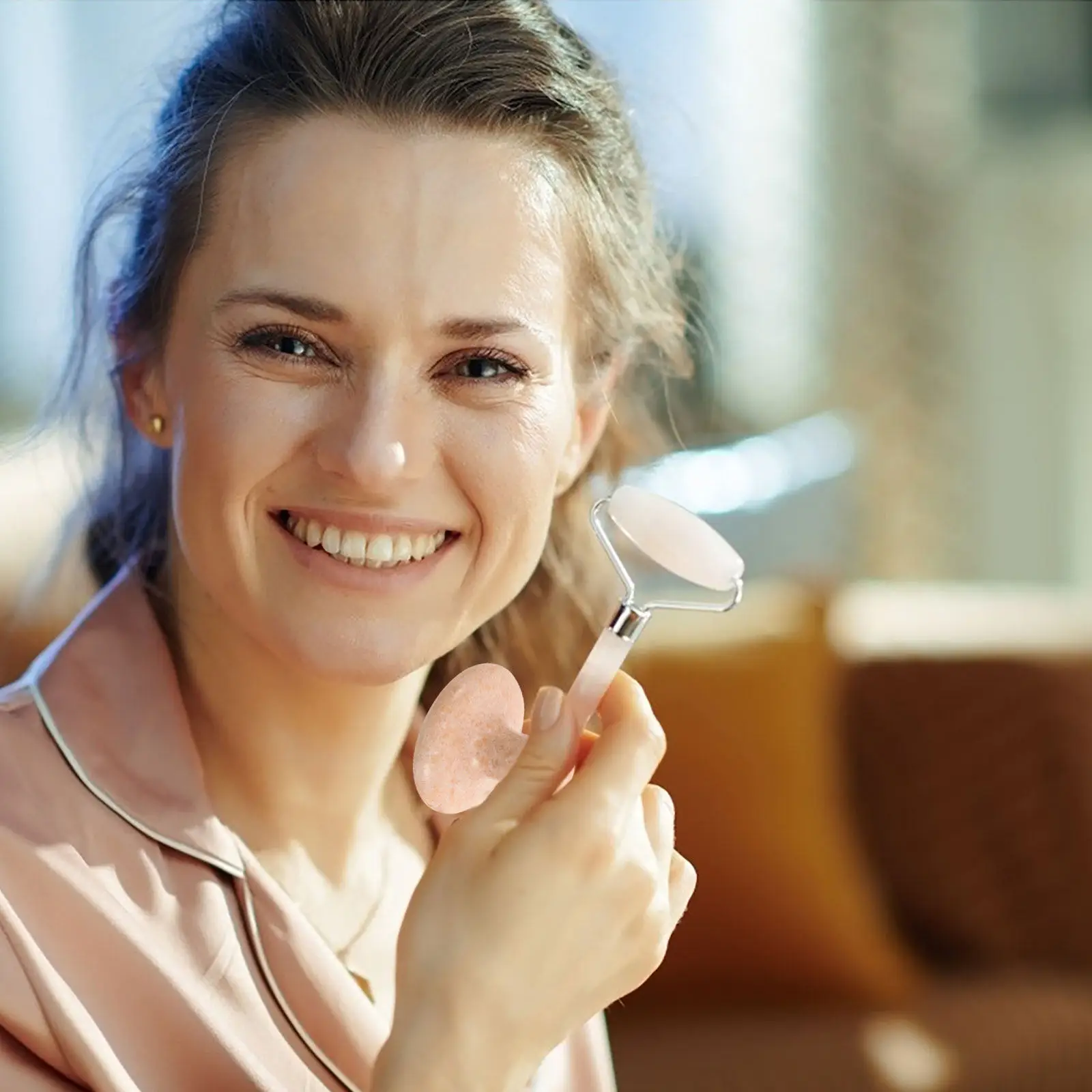 

Массажер для лица в форме гриба из натурального камня: инструмент для скульптурирования лица, подтяжки кожи, улучшения кровообращения, расслабления и сокращения морщин