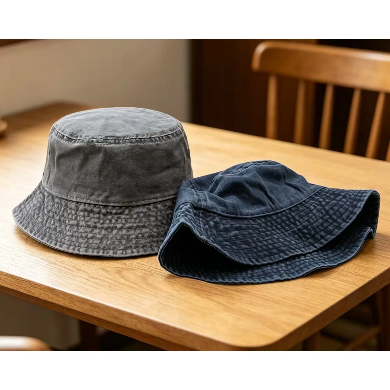 Fisherman Hat- Made of Viscose Material, with a Hello Patterned Design, Suitable for Outdoor Activities and Casual Wear, Casual