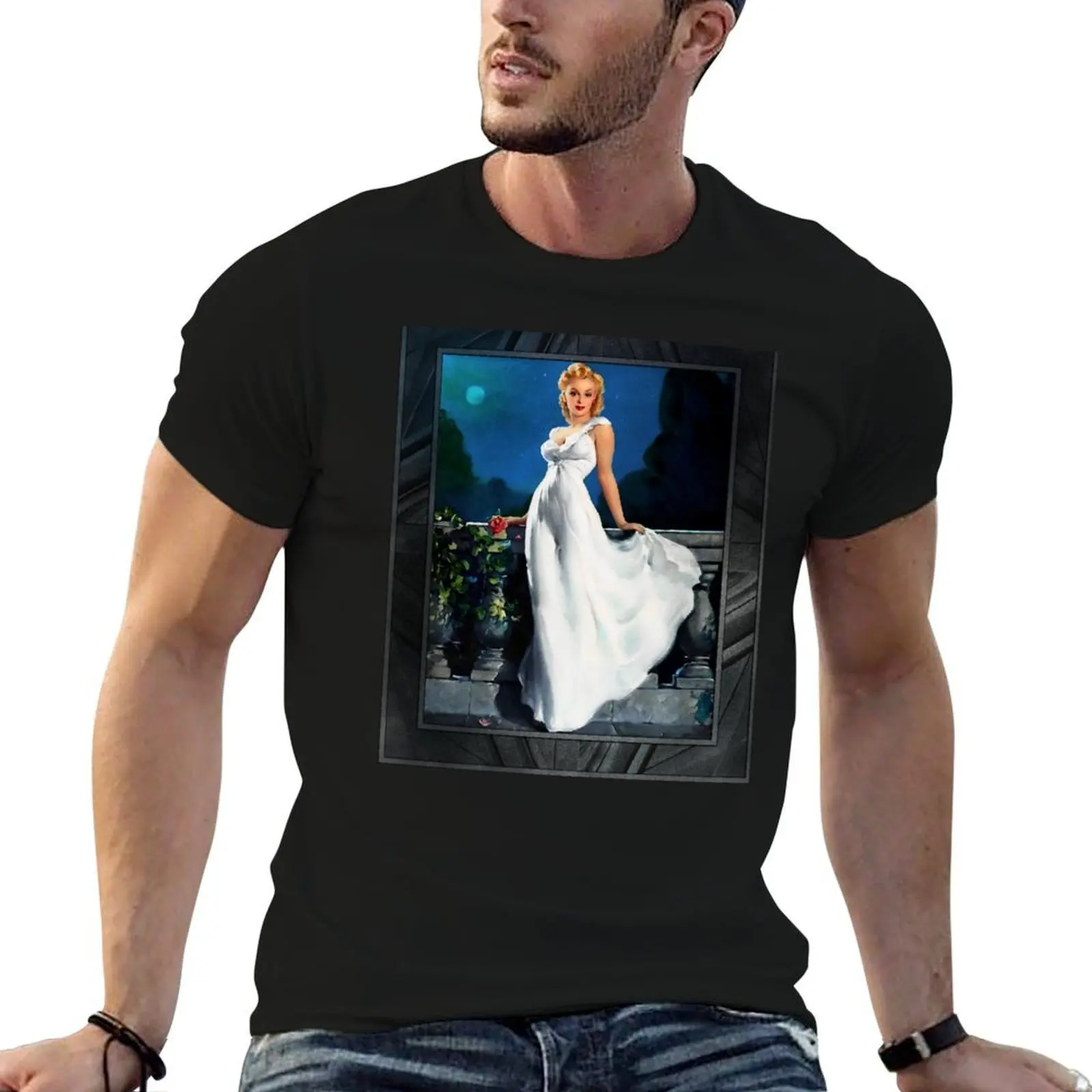 

Dream Girl by Gil Elvgren Vintage Xzendor7 Old Masters Reproductions T-Shirt cotton t shirt pack man t shirts cotton T-Shirt