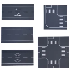 N Scale 1/150 Simulation Road 1/144 Urban Road Traffic Hard Plastic Architecture Building Materials for Diorama 1Pc