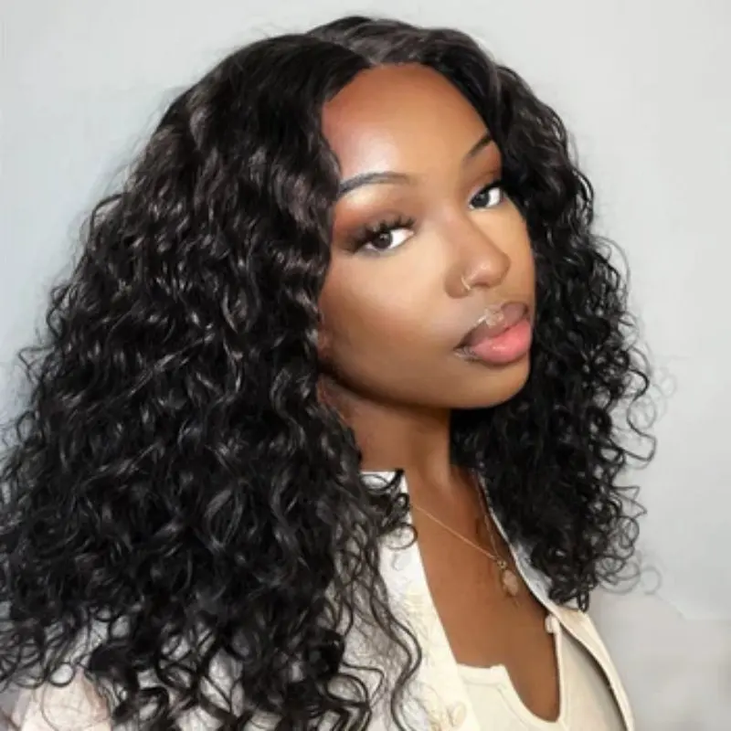 Short Bob Lace Frontal Wig Human Hair 13x4 Deep Wave 180 Density Lace Front Wigs Short Bob Wig Human Hair Lace Frontal Wigs