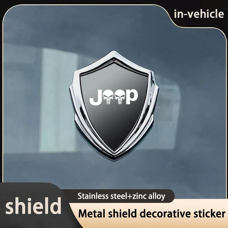 

3D Metal Car Body Trunk Sticker Decal For Jeep Renegade Wrangler JK JL Gladiator Grand Cherokee Patriot Compass Motorcycle Acces