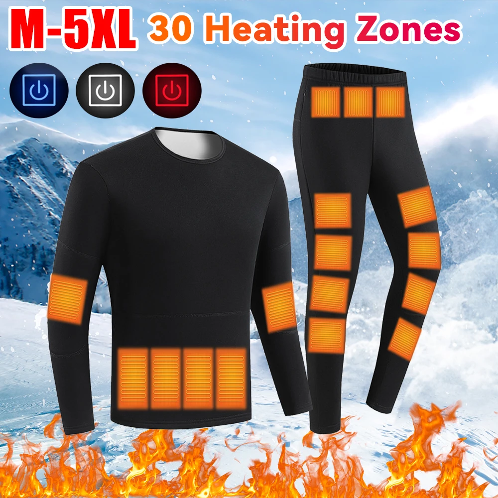 30 Areas Usb Heated Jacket Men Women Electric Heated Vest Heating Vest Heated Bodywarmer Usb Inner Heat Vest Pants