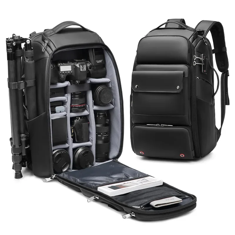 Multifunctional Camera Bags Large Capacity Waterproof Camera Backpack for Photography SLR Lens Tripod Man Backpacks