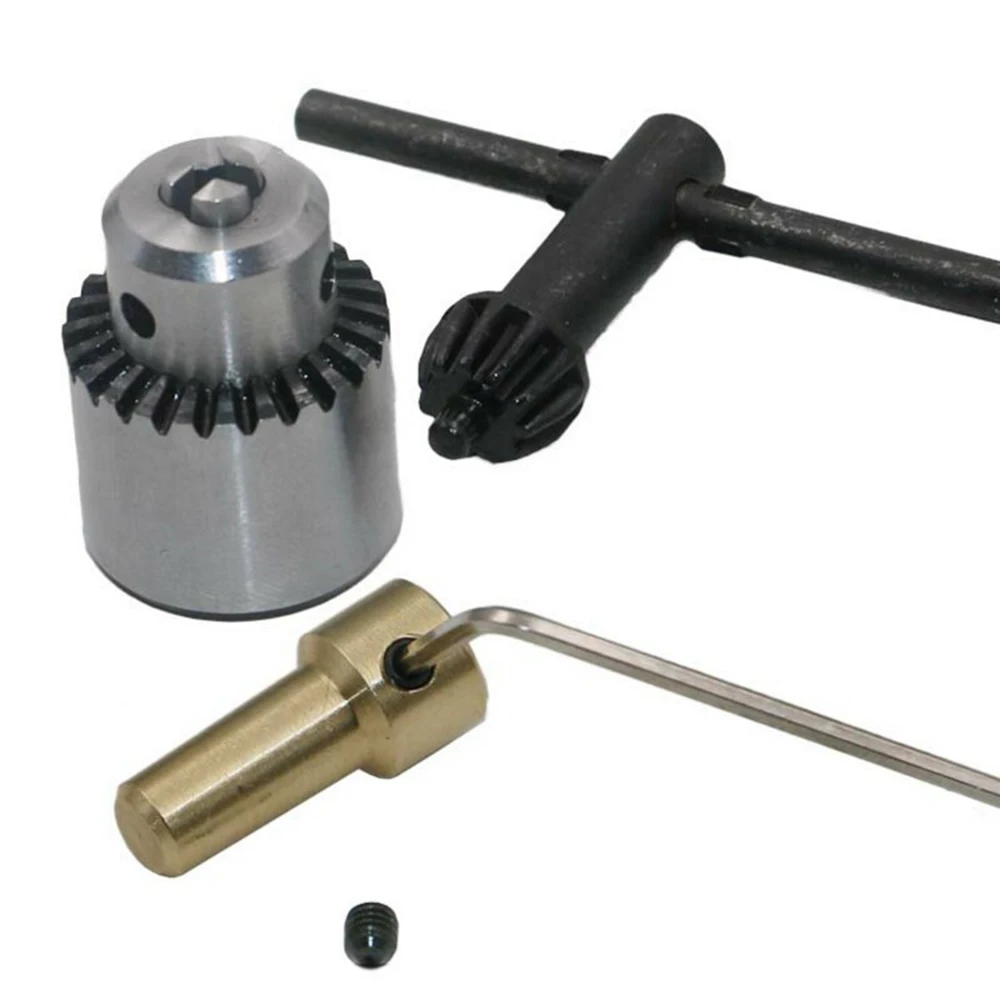Mikromotor-Bohrfutter, Spannbereich 0,3–4 mm, konisches Bohrfutter mit Spannschlüssel, 3,17 mm, Messing, Elektromotor-Werkzeug, Handwerkzeug – Detail 9