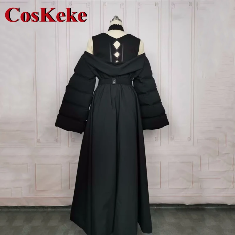 CosKeKe Gaia Cosplay Costume, Final Nette XIV FF14, Dark Psychic Black Battle Uniform, Security ity Party, Py Play Clothing, Hot Game