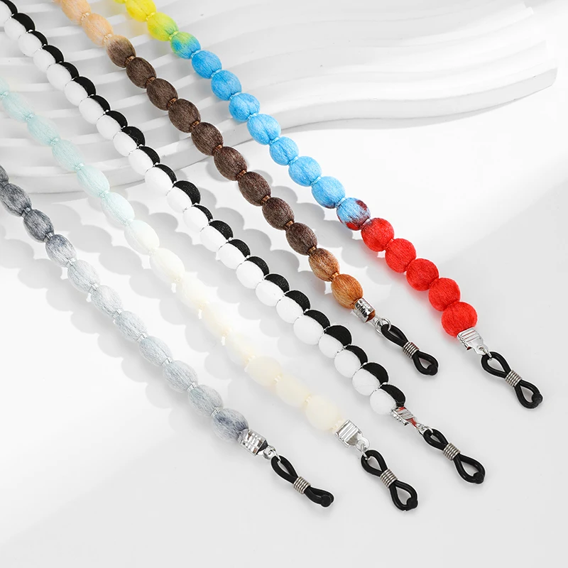 مع يو |   النايلون خيط القطن سلسلة النظارات الفولاذ المقاوم للصدأ للجنسين الرجال النساء الملحقات نظارات الخريف الشتاء جديد