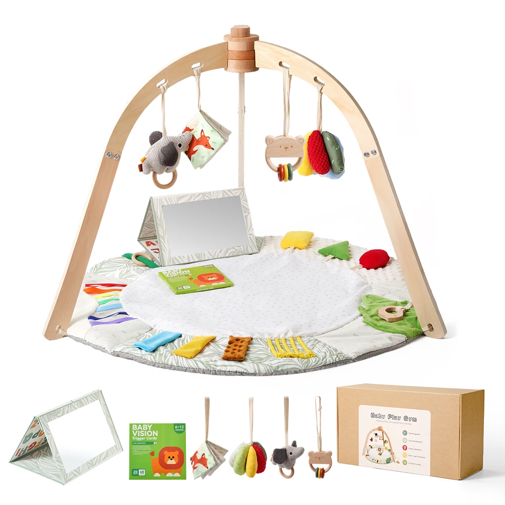 baby-bird-play-gym-and-activity-mat-set-5-sensory-development-zones-soft-safe-materials-wooden-frame-easy-assembly-newborn-gift