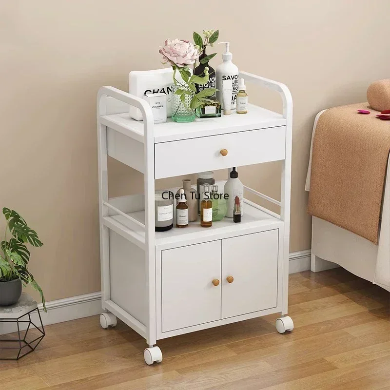 Cart Wheels Drawers Salon Trolley Salon Aesthetic Auxiliary Beauty Spa Organizer Trolley Drawer Carrello Estetista Furniture