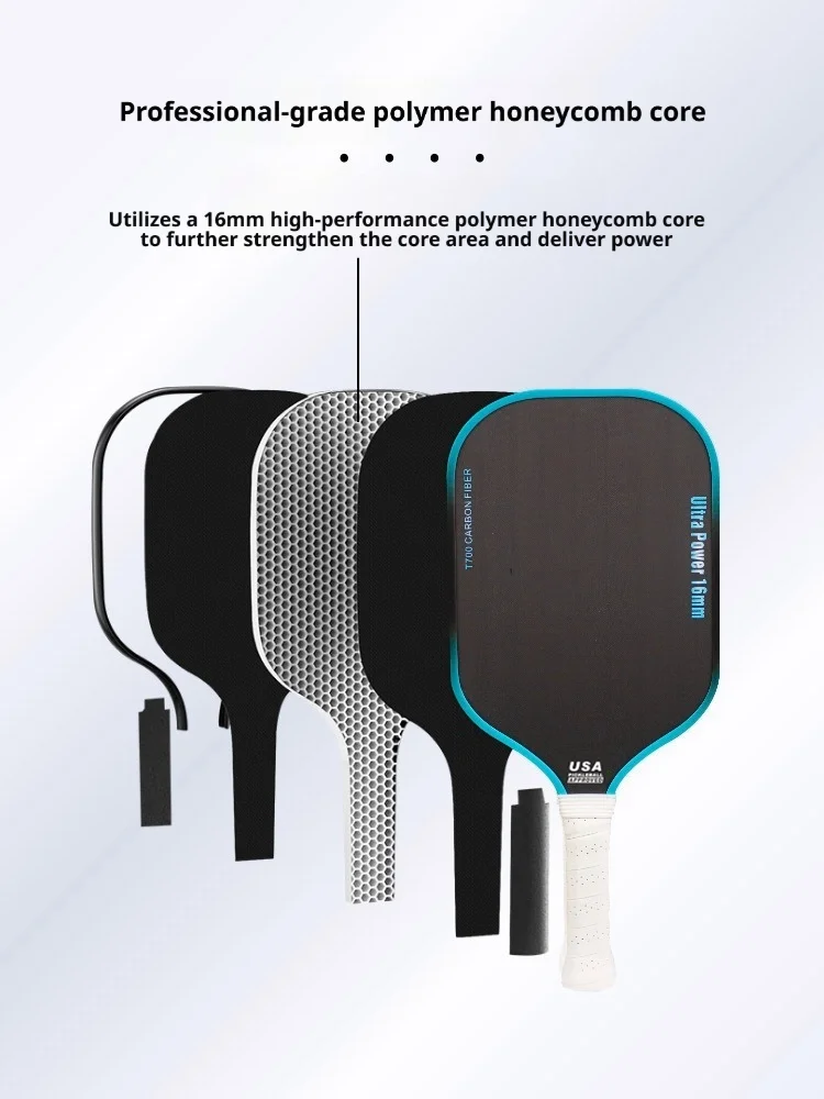 Fine Sand Matte T700 Carbon Fiber Pickleball Paddle Fabric Fine Matte Surface Improved Grip And Control