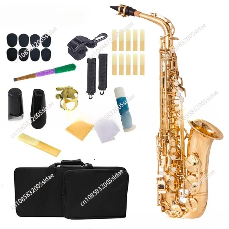 Alto Saxophone in E flat Gold Saxophone Instrument